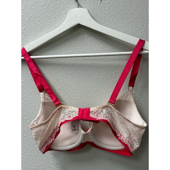 Victoria Secret Womens‎ Lined Demi-Buste Double Size 36C Pale Pink - Picture 2 of 6
